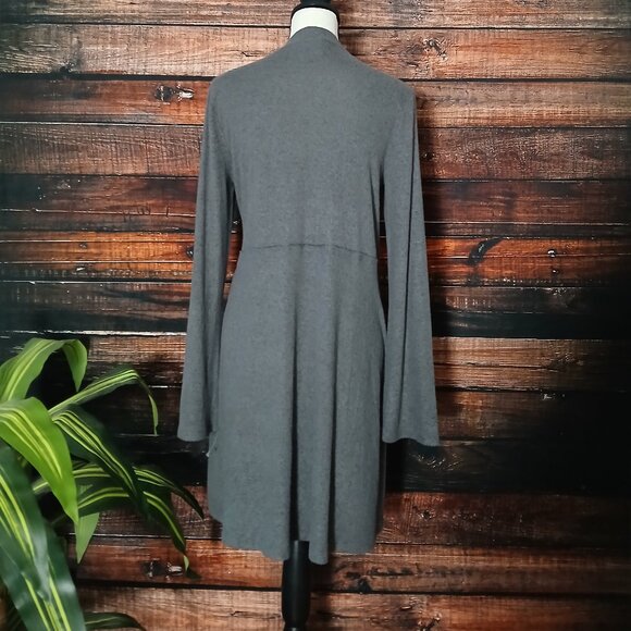 NWOT Abound Sweater Dress S Super Soft Gray Flared Sleeve Shift Oversized - Picture 3 of 9